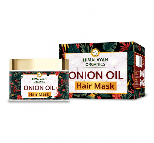 Маска для волос с Луковым маслом (200 мл), Onion Oil Hair Mask, произв. Himalayan Organics #1