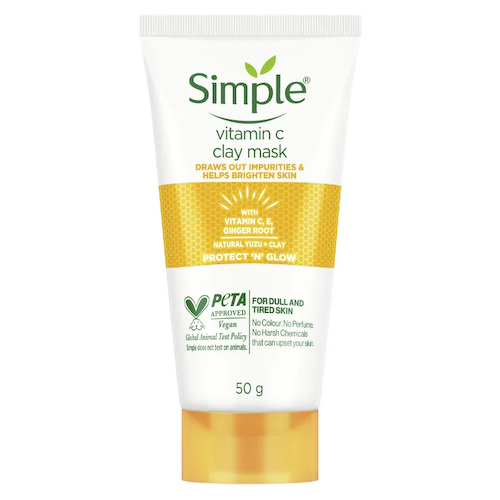 Маска с Витамином C и Глиной (50 г), Vitamin C Clay Mask, произв. Simple #1