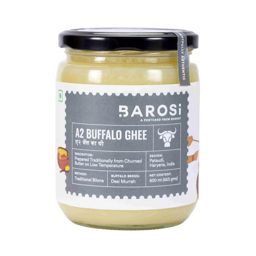 Масло Гхи из буйволиного молока А2 (500 мл), A2 Buffalo Ghee, произв. Barosi #1