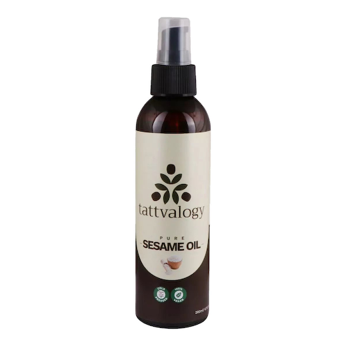 Масло кунжутное косметическое (200 мл), Pure Sesame Oil, произв. Tattvalogy #1