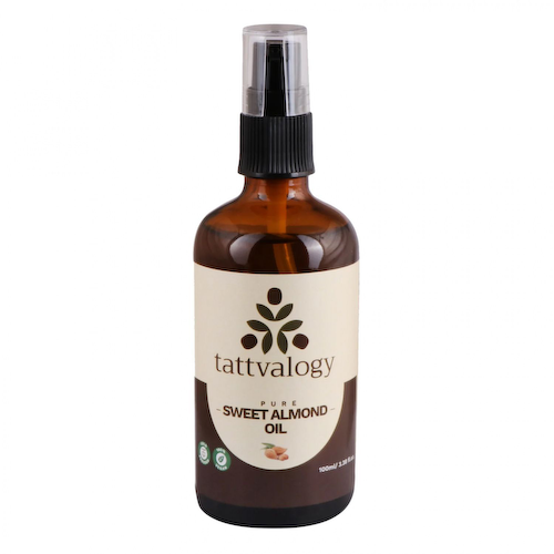 Масло сладкого Миндаля: для ухода за кожей (100 мл), Pure Sweet Almond Oil, произв. Tattvalogy #1
