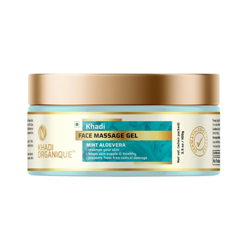 Массажный гель для лица с Мятой и Алоэ вера (100 г), Face Massage Gel Mint Aloe Vera, произв. Khadi Organique #1
