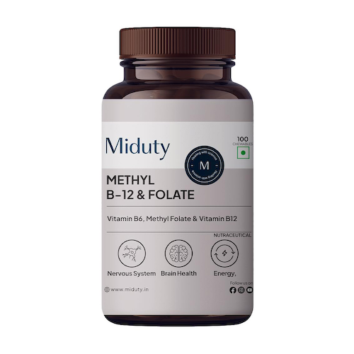 Метил В-12 и Фолат (60 кап), Methyl B-12 &amp; Folate, произв. Miduty #1
