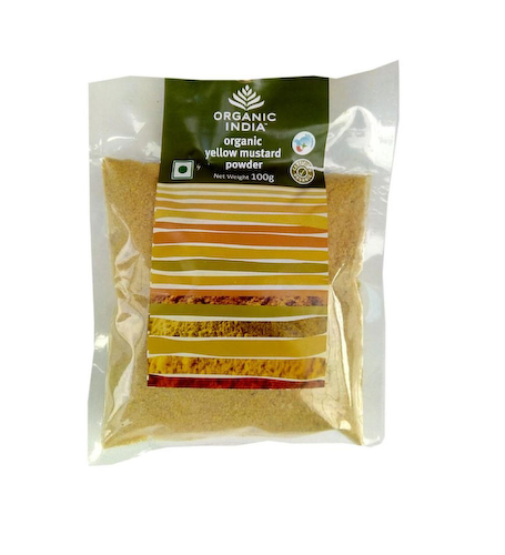 Молотая Желтая горчица (100 г), Organic Yellow Mustard Powder, произв. Organic India #1