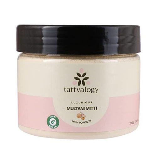 Мултани Митти: индийская глина для проблемной кожи (200 г), Luxurious Multani Mitti, произв. Tattvalogy #1