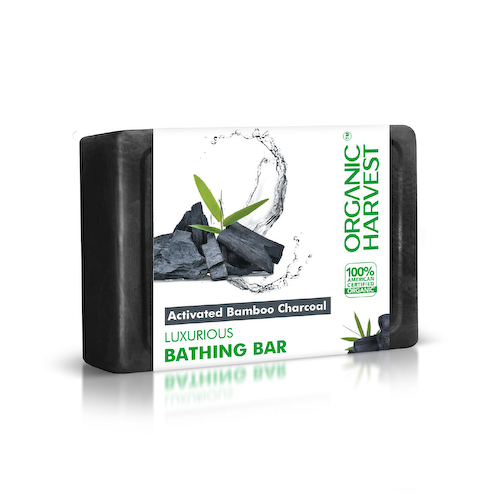 Мыло для ванной Активированный бамбуковый уголь (125 г), Activated Bamboo Charcoal Luxurious Bathing Bar, произв. Organic Harvest #1