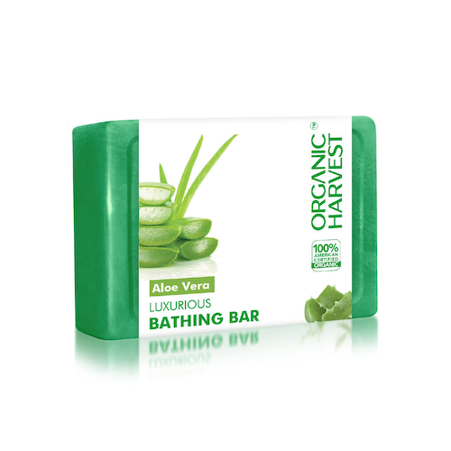 Мыло для ванной Алоэ вера (125 г), Aloe Vera Luxurious Bathing Bar, произв. Organic Harvest #1