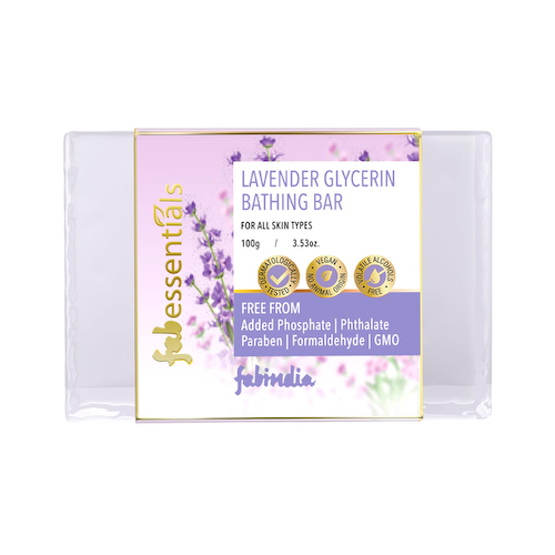 Мыло для ванны с Лавандой и Глицерином (100 г), Lavender Glycerin Bathing Bar, произв. Fabessentials #1