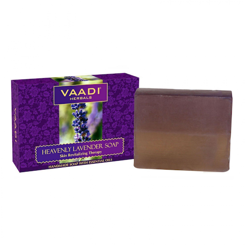 Мыло для восстановления кожи с Лавандой (75 г), Heavenly Lavender Soap Skin Revitalizing Therapy, произв. Vaadi Herbals #1