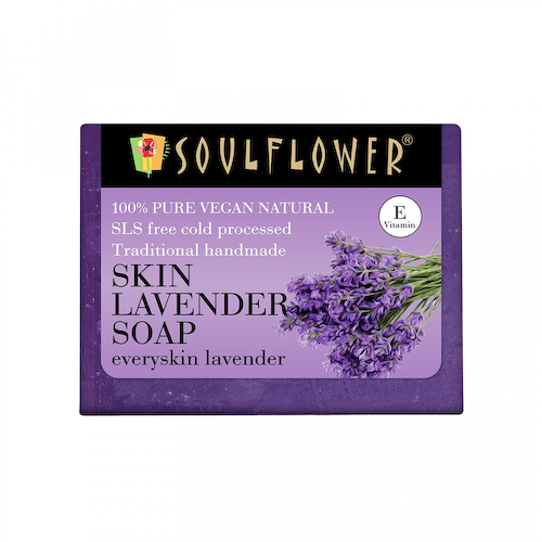 Мыло ручной работы с Лавандой (150 г), Skin Lavender Soap, произв. Soulflower #1