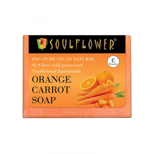 Мыло ручной работы с Морковью (150 г), Orange Carrot Soap, произв. Soulflower #1