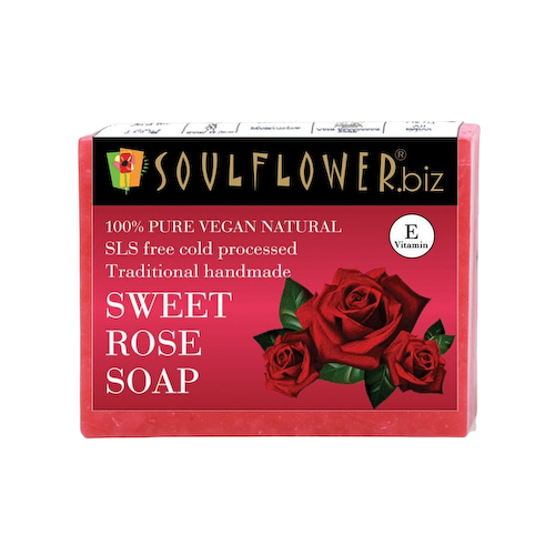 Мыло ручной работы с Розой (150 г), Sweet Rose Natural Soap, произв. Soulflower #1