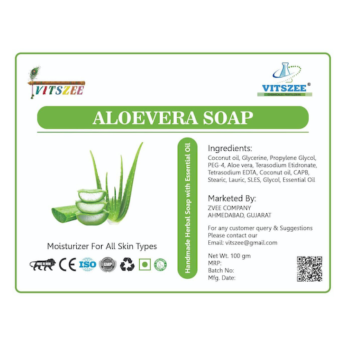 Мыло с Алоэ вера (2 x 100 г), Aloevera Soap, произв. VITSZEE #1