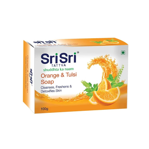 Мыло с Апельсином и Тулси (100 г), Orange &amp; Tulasi Soap, произв. Sri Sri Tattva #1
