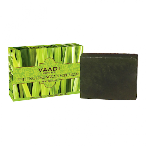 Мыло-скраб с Лемонграссом (75 г), Enticing Lemongrass Scrub Soap, произв. Vaadi Herbals #1