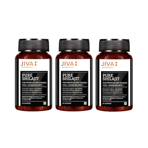 Набор Шиладжит (3 x 60 кап, 500 мг), Pure Shilajit Set, произв. Jiva #1