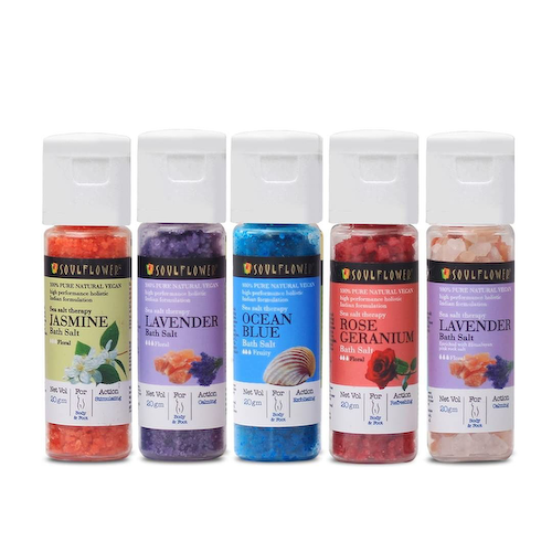 Набор соли для ванны (5 х 20 г), Bath Salts Special Pack, произв. Soulflower #1