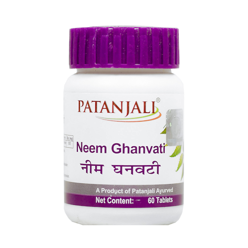 Ним Гханвати (60 таб, 625 мг), Neem Ghanvati, произв. Patanjali #1