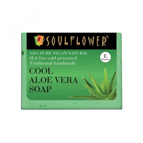 Охлаждающее мыло ручной работы с Алоэ вера (150 г), Cool Aloe Vera Soap, произв. Soulflower #1