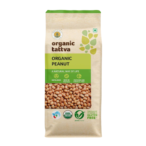 Органический Арахис (500 г), Organic Peanut, произв. Organic Tattva #1