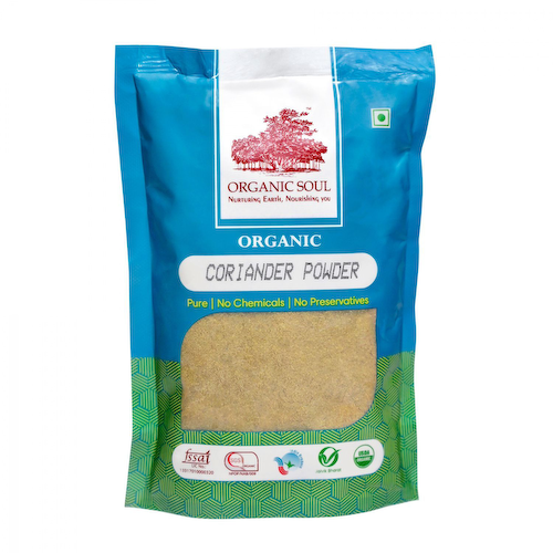 Органический молотый Кориандр (100 г), Organic Coriander Powder, произв. Organic Soul #1