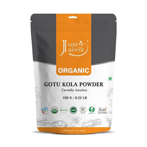 Органический порошок Готу Кола (100 г), Organic Gotu Kola Powder, произв. Just Jaivik #1