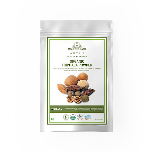 Органический порошок Трифалы (100 г), Organic Triphala Powder, произв. Aryan #1