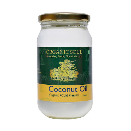 Органическое Кокосовое масло холодного отжима (350 мл), Coconut Oil Organic Cold Pressed, произв. Organic Soul #1