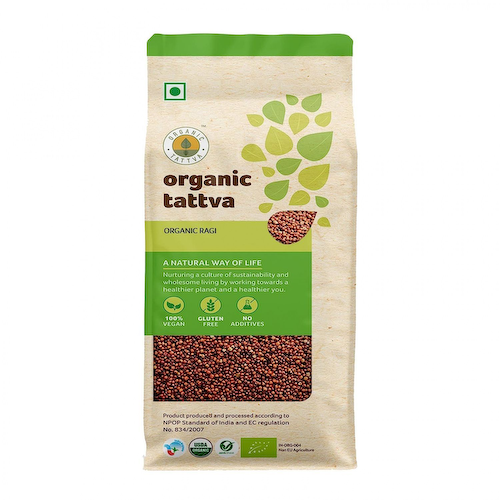 Органическое просо (500 г), Organic Ragi, произв. Organic Tattva #1