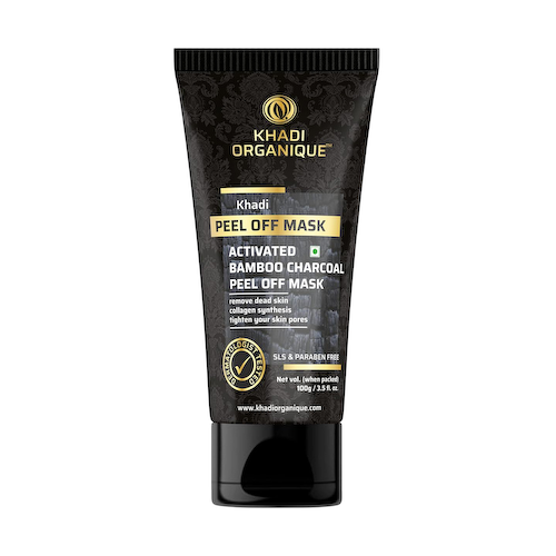 Отшелушивающая маска с Бамбуковым углем (100 г), Activated Bamboo Charcoal Peel off Mask, произв. Khadi Organique #1
