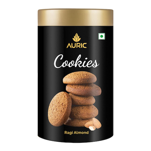 Печенье с Просом и Миндалем (10 шт, 14 г), Cookies Ragi Almond, произв. Auric #1