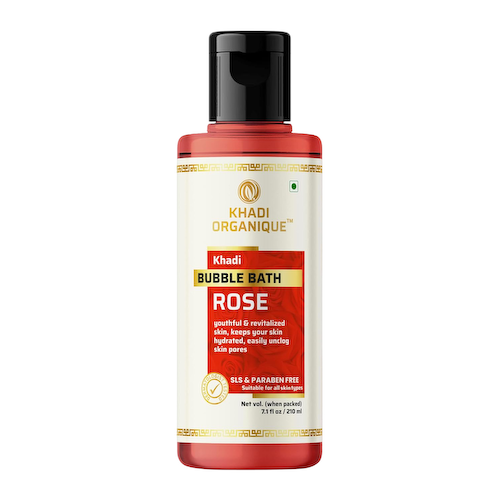 Пена для ванны с Розой (210 мл), Bubble Bath Rose, произв. Khadi Organique #1