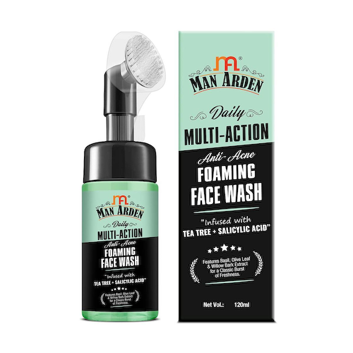 Пенка для умывания с Чайным деревом и Салициловой кислотой (120 мл), Multi-Action Anti-Acne Foaming Face Wash Tea Tree + Salicylic Acid, произв. Man Arden #1