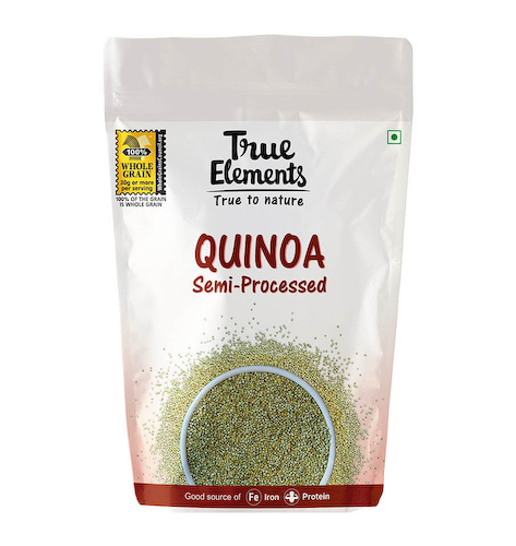 Полуобработанное Киноа (500 г), Quinoa Semi Processed, произв. True Elements #1