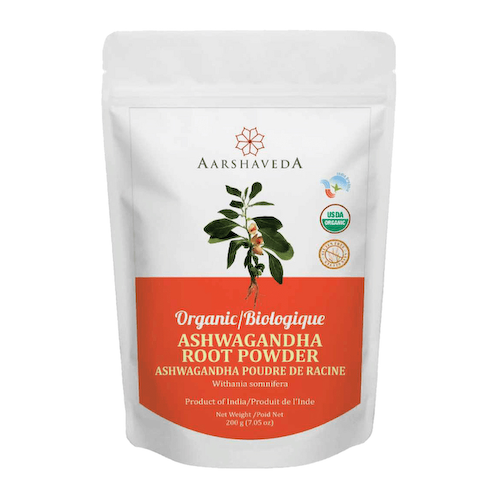 Порошок корня Ашваганды (200 г), Organic Ashwagandha Root Powder, произв. Aarshaveda #1