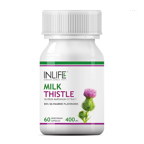 Расторопша (60 кап, 400 мг), Milk Thistle, произв. INLIFE #1