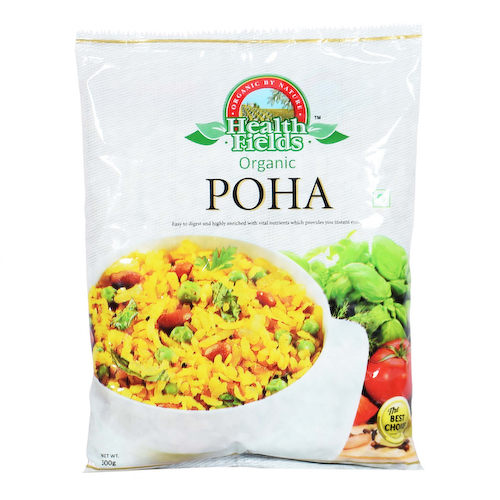 Рисовые хлопья Поха (500 г), Organic Poha, произв. Health Fields #1