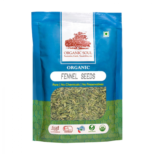 Семена органического Фенхеля (100 г), Organic Fennel Seeds, произв. Organic Soul #1