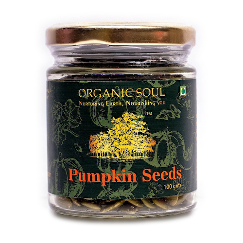 Семена Тыквы (100 г), Pumpkin Seeds, произв. Organic Soul #1
