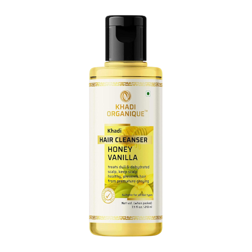 Шампунь с Медом и Ванилью (210 мл), Hair Cleanser Honey Vanilla, произв. Khadi Organique #1