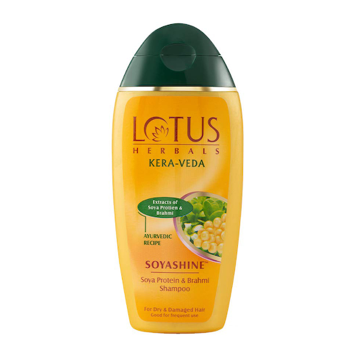 Шампунь с протеинами Сои и Брахми (200 мл), Soyashine Soya Protein &amp; Brahmi Shampoo, произв. Lotus Herbals #1