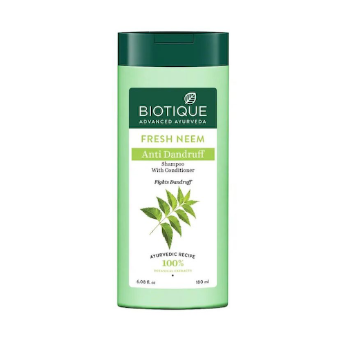 Шампунь-кондиционер против перхоти с Нимом (180 мл), Fresh Neem Anti Dandruff Shampoo with Conditioner, произв. Biotique #1