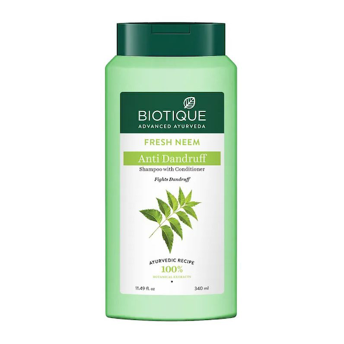 Шампунь-кондиционер против перхоти с Нимом (340 мл), Fresh Neem Anti Dandruff Shampoo with Conditioner, произв. Biotique #1