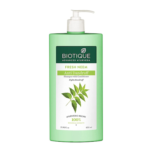 Шампунь-кондиционер против перхоти с Нимом (650 мл), Fresh Neem Anti Dandruff Shampoo with Conditioner, произв. Biotique #1