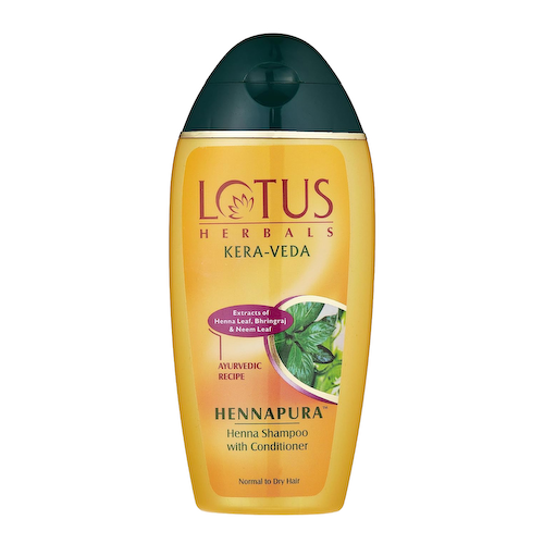 Шампунь-кондиционер с Хной (200 мл), Hennapura Henna Shampoo with Conditioner, произв. Lotus Herbals #1