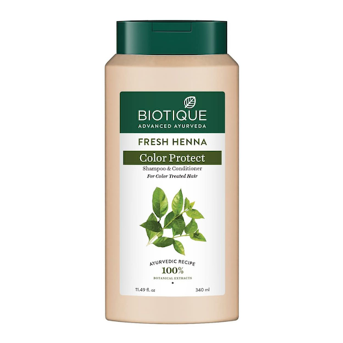 Шампунь-кондиционер с Хной (340 мл), Fresh Henna Color Protect Shampoo &amp; Conditioner, произв. Biotique #1