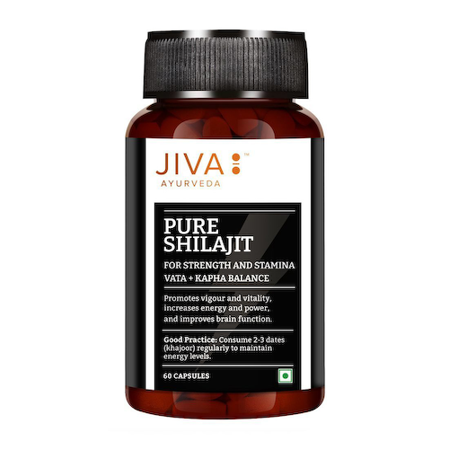 Шиладжит (60 кап, 500 мг), Pure Shilajit, произв. Jiva #1