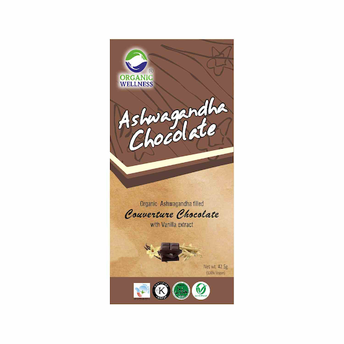 Шоколад с Ашвагандой (42.5 г), Ashwagandha Chocolate, произв. Organic Wellness #1