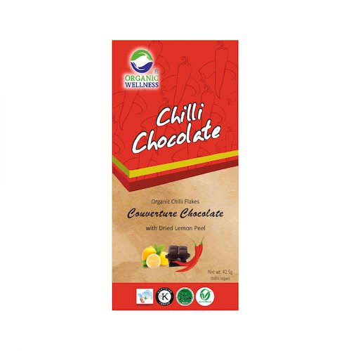 Шоколад с Чили (42.5 г), Chilli Chocolate, произв. Organic Wellness #1