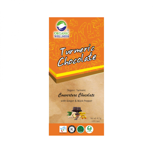 Шоколад с Куркумой (42.5 г), Turmeric Chocolate, произв. Organic Wellness #1